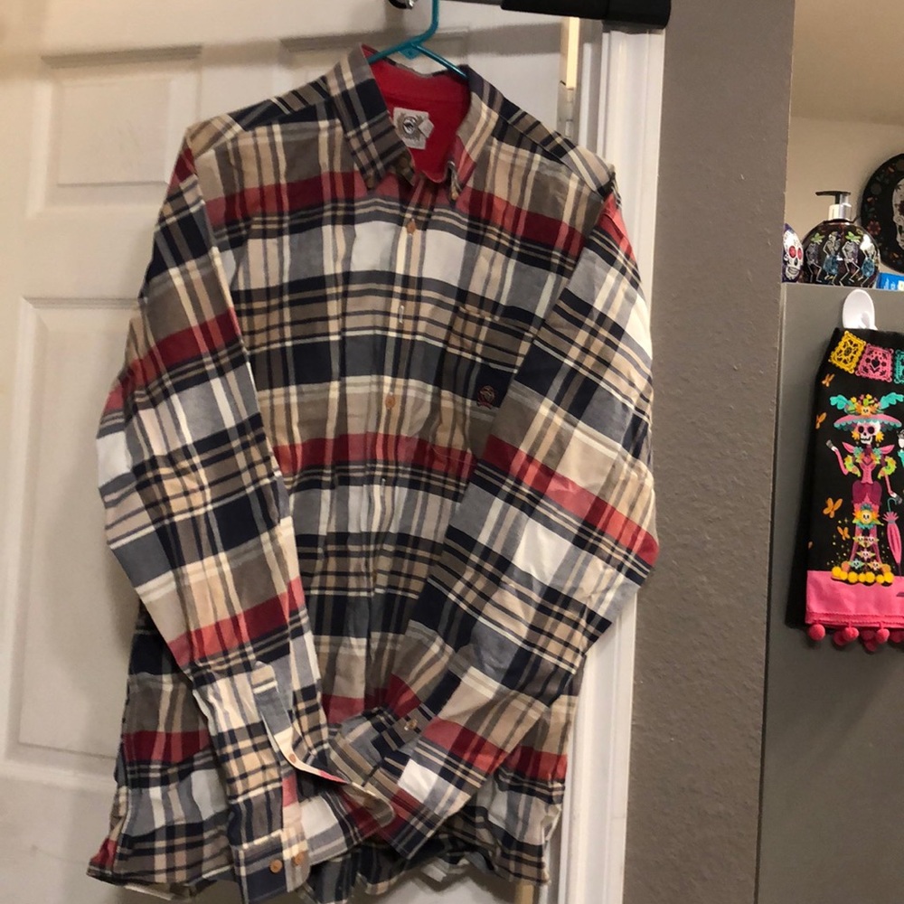 Cinch button down long sleeve